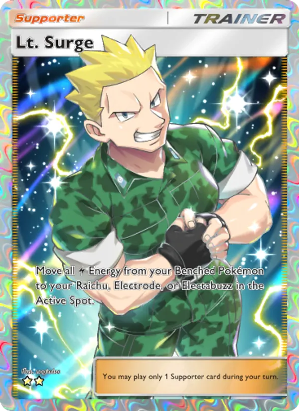 Lt. Surge - Genetic Apex Pokemon Card