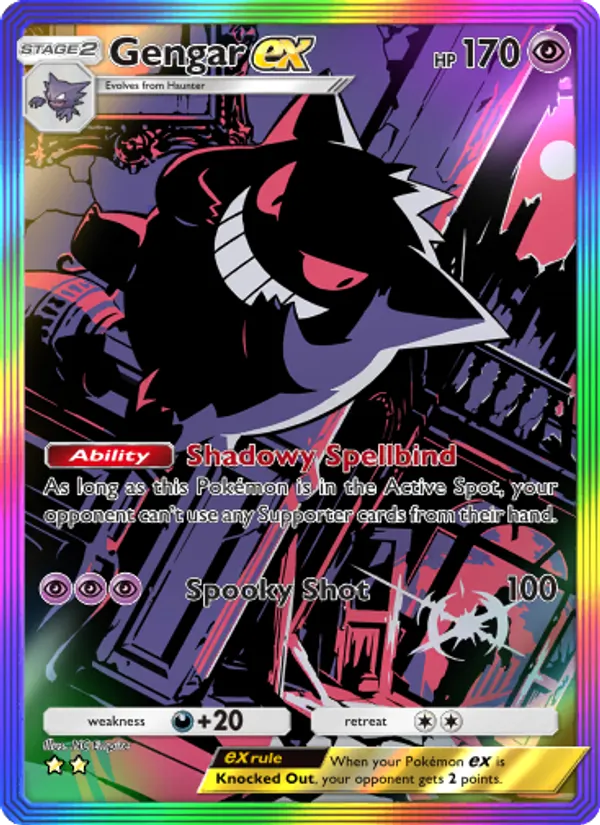 Gengar ex - Genetic Apex Pokemon Card