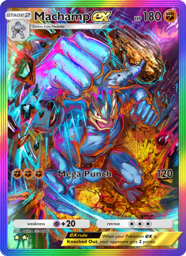 Machamp ex - Genetic Apex Pokemon Card