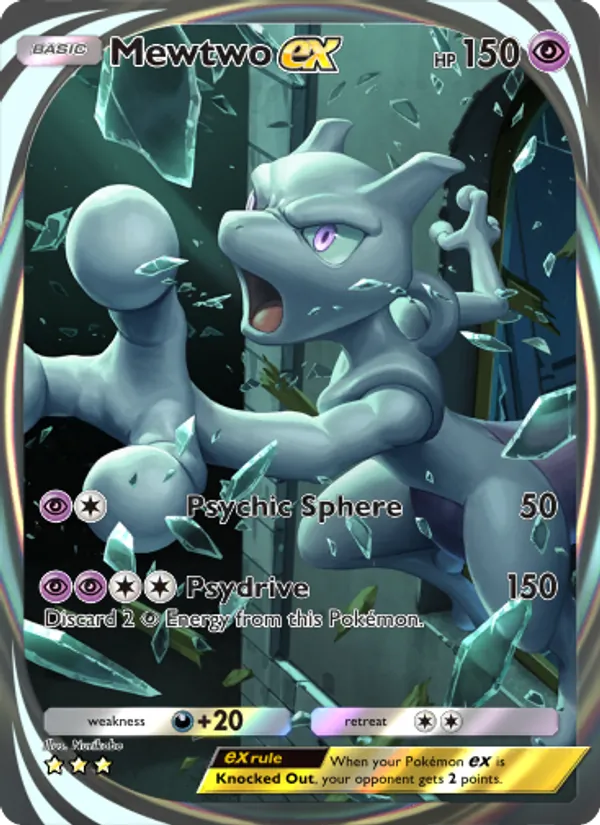 Mewtwo ex - Genetic Apex Pokemon Card