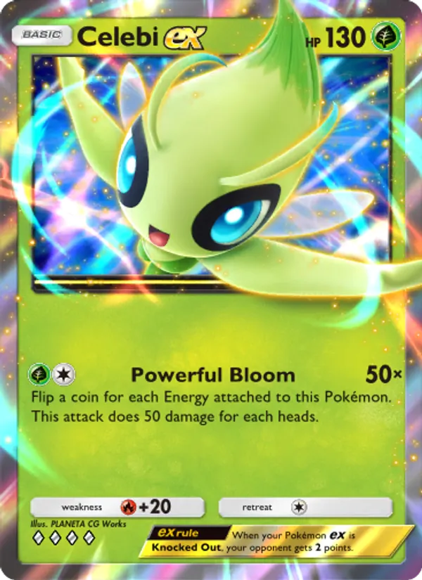 Celebi ex - Mythical Island Pokemon Card