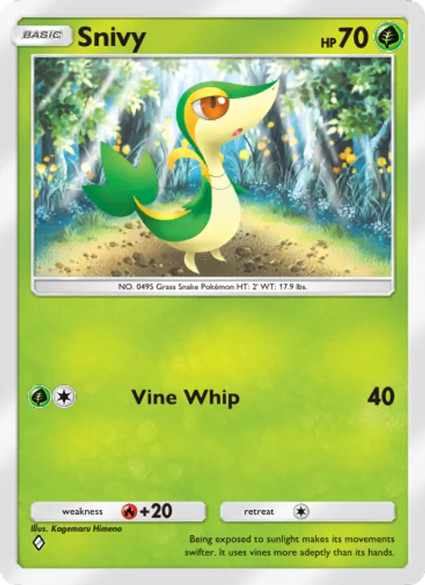 Snivy - Mythical Island Pokemon Card
