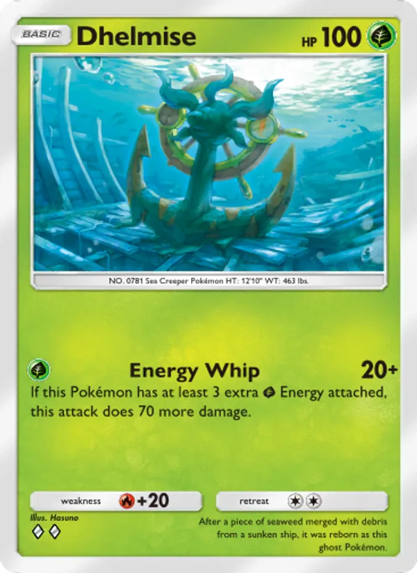 Dhelmise - Mythical Island Pokemon Card