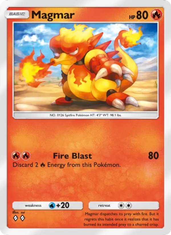 Magmar - Mythical Island Pokemon Card