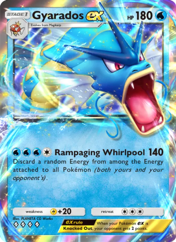 Gyarados ex - Mythical Island Pokemon Card