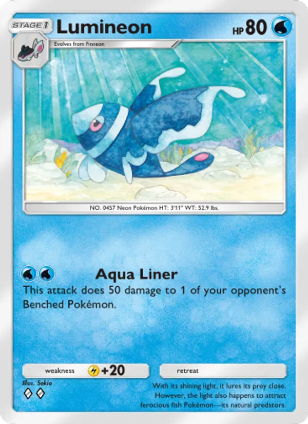 Lumineon - Mythical Island Pokemon Card