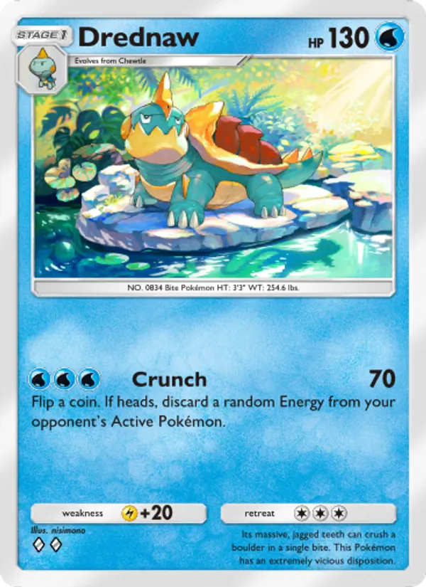 Drednaw - Mythical Island Pokemon Card