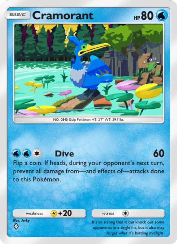 Cramorant - Mythical Island Pokemon Card