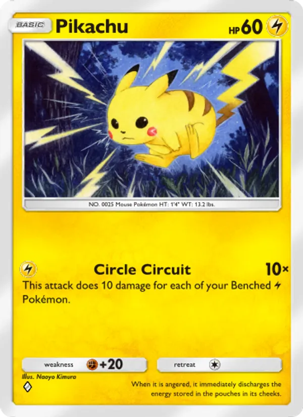 Pikachu - Mythical Island Pokemon Card