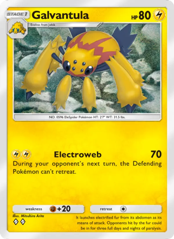 Galvantula - Mythical Island Pokemon Card