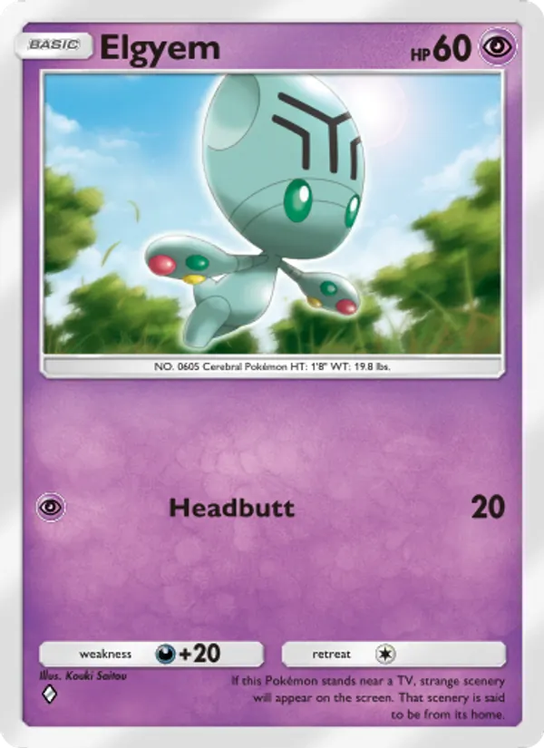 Elgyem - Mythical Island Pokemon Card
