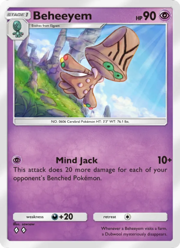 Beheeyem - Mythical Island Pokemon Card