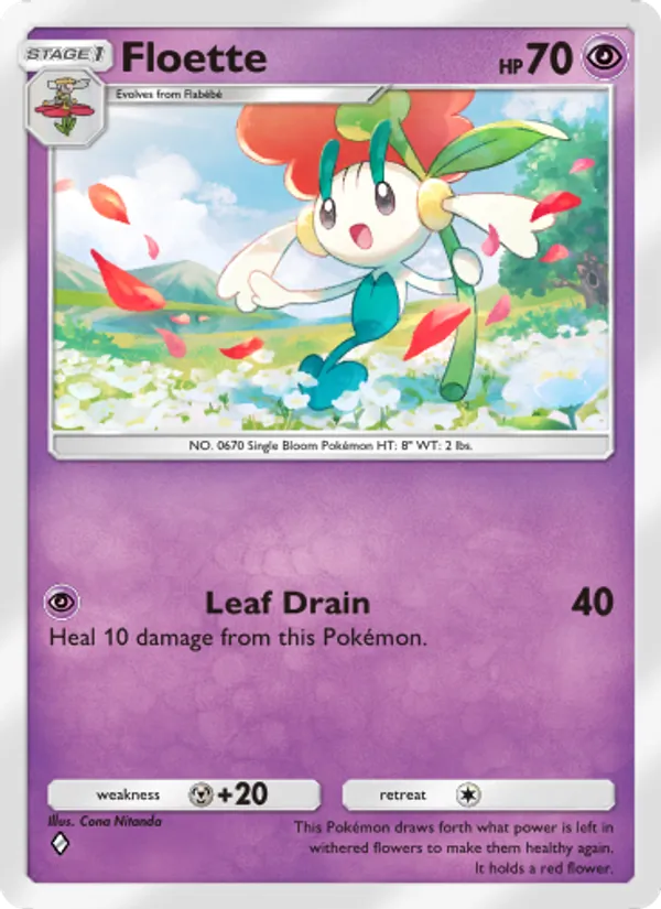 Floette - Mythical Island Pokemon Card