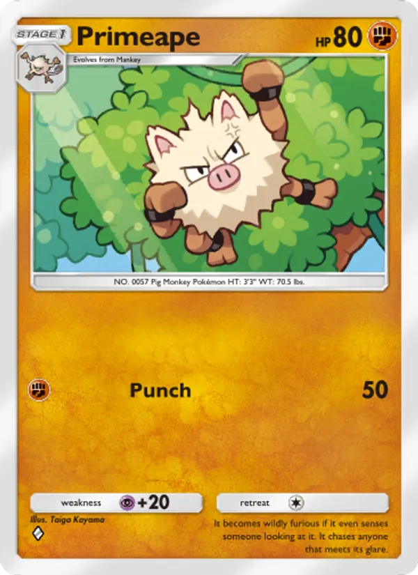 Primeape - Mythical Island Pokemon Card