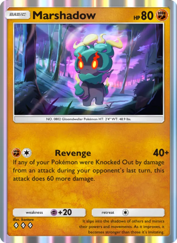 Marshadow - Mythical Island Pokemon Card