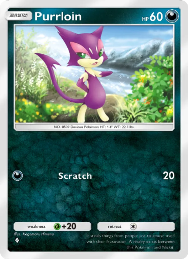 Purrloin - Mythical Island Pokemon Card