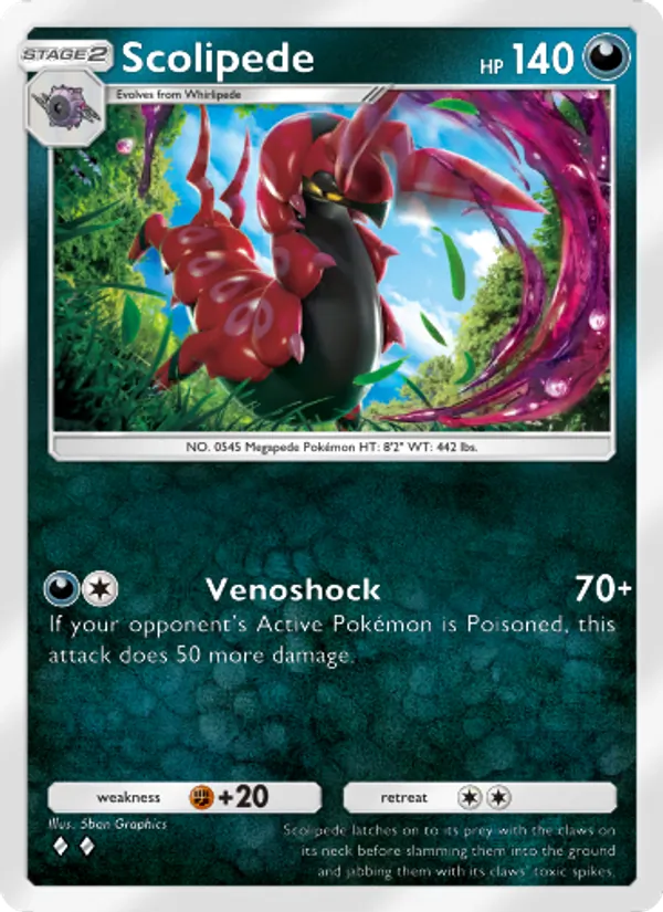 Scolipede - Mythical Island Pokemon Card