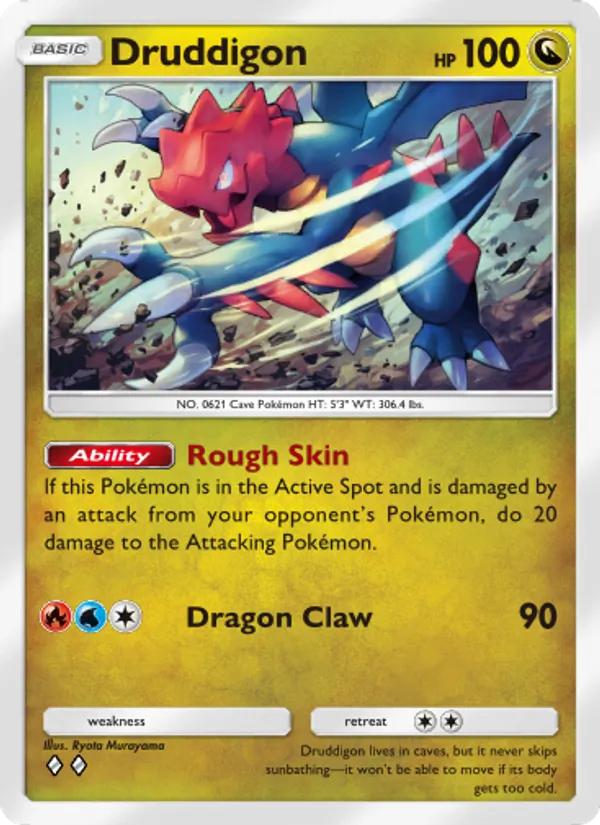 Druddigon - Mythical Island Pokemon Card