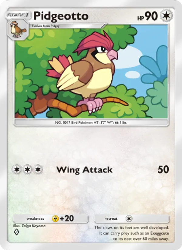 Pidgeotto - Mythical Island Pokemon Card