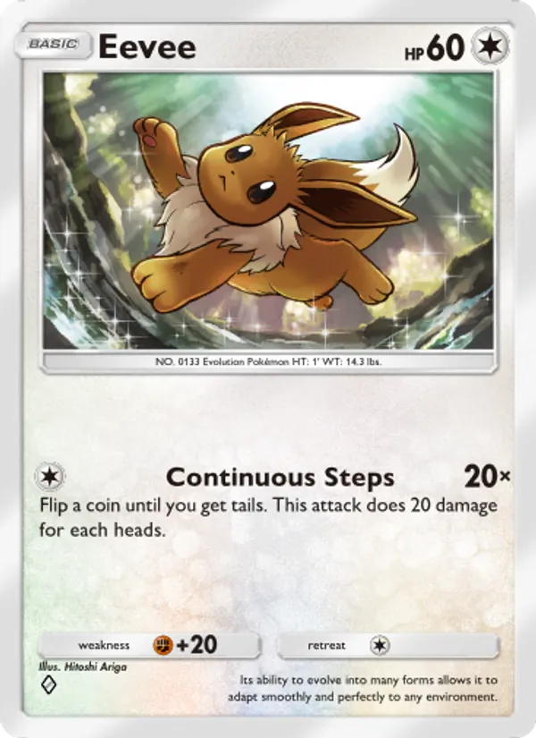Eevee - Mythical Island Pokemon Card