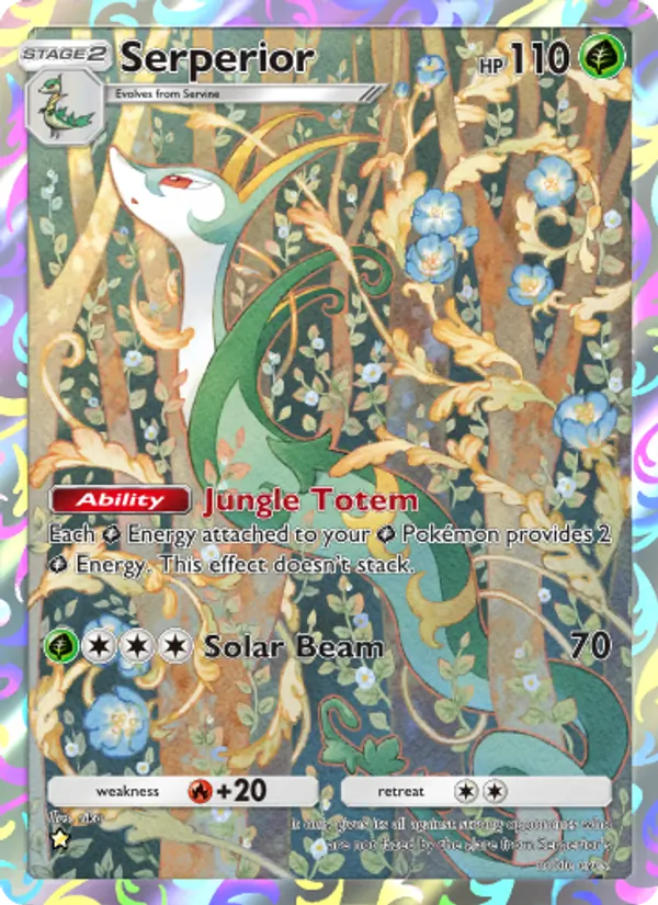 Serperior - Mythical Island Pokemon Card