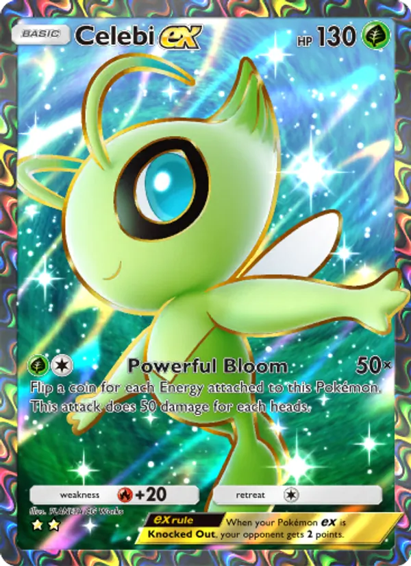 Celebi ex - Mythical Island Pokemon Card