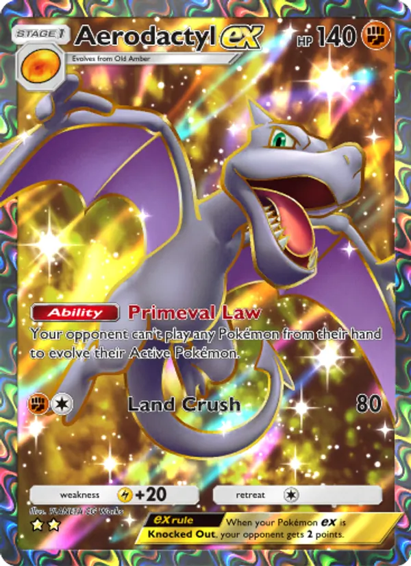 Aerodactyl ex - Mythical Island Pokemon Card