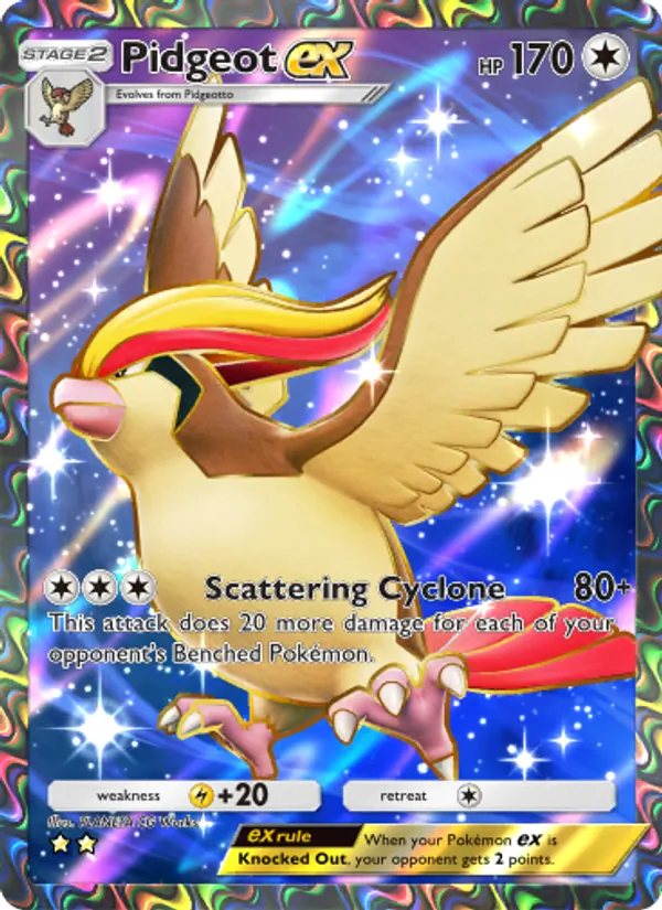 Pidgeot ex - Mythical Island Pokemon Card