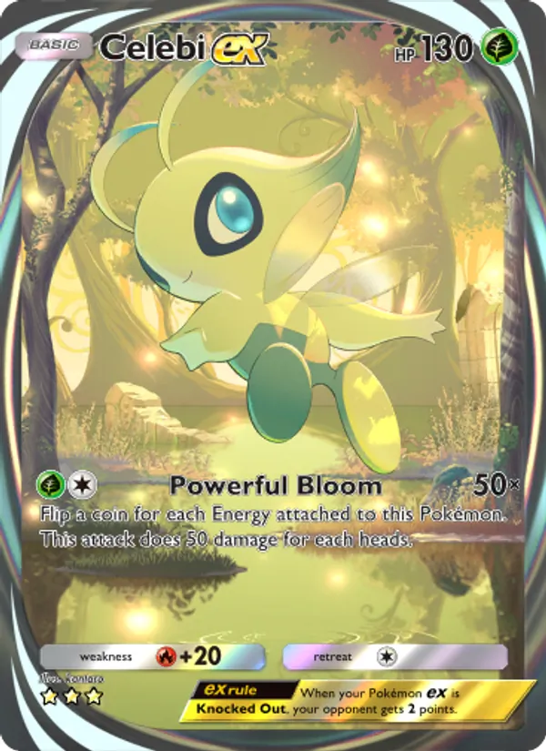 Celebi ex - Mythical Island Pokemon Card
