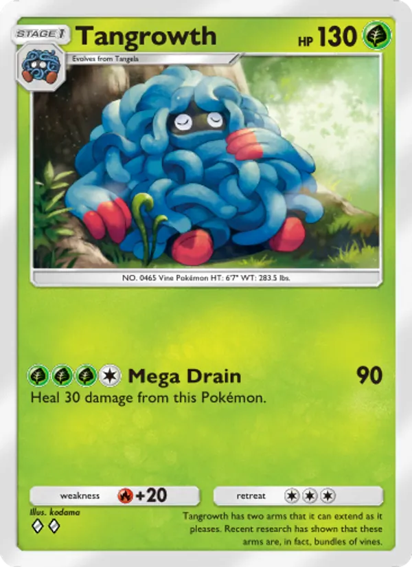 Tangrowth - Space-Time Smackdown Pokemon Card