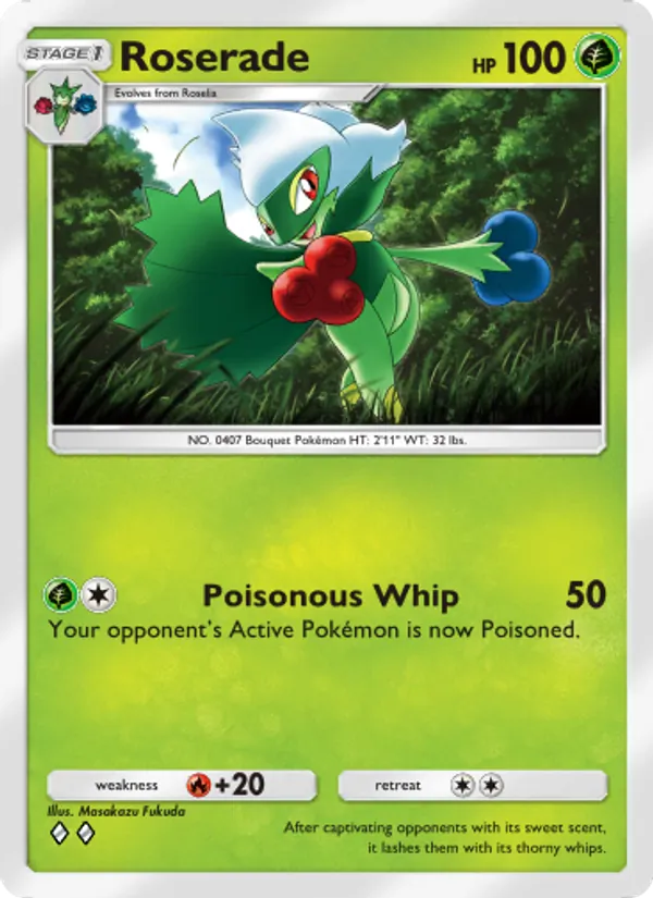 Roserade - Space-Time Smackdown Pokemon Card