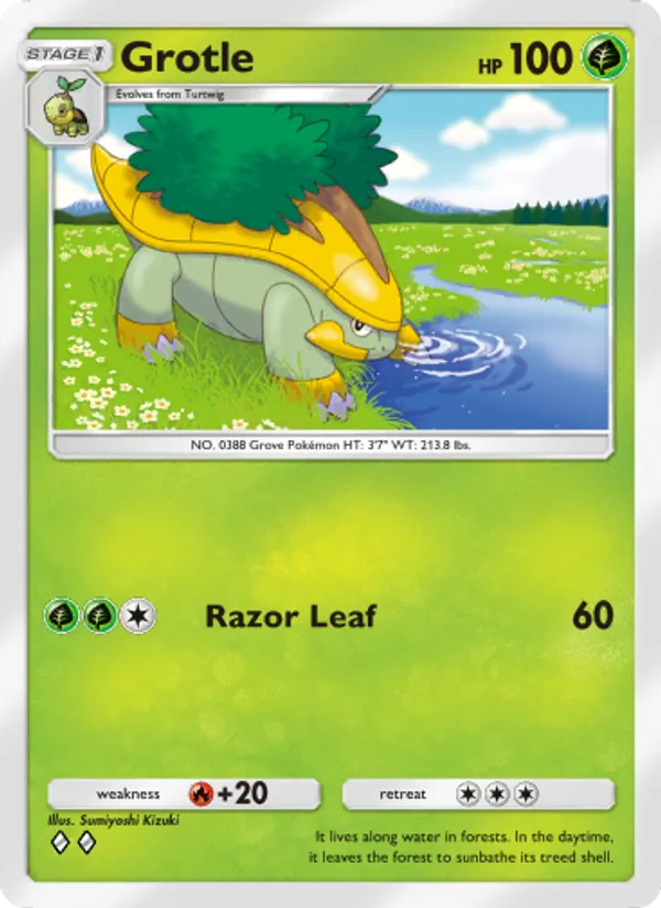 Grotle - Space-Time Smackdown Pokemon Card
