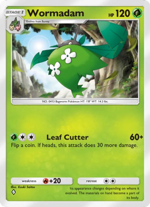 Wormadam - Space-Time Smackdown Pokemon Card