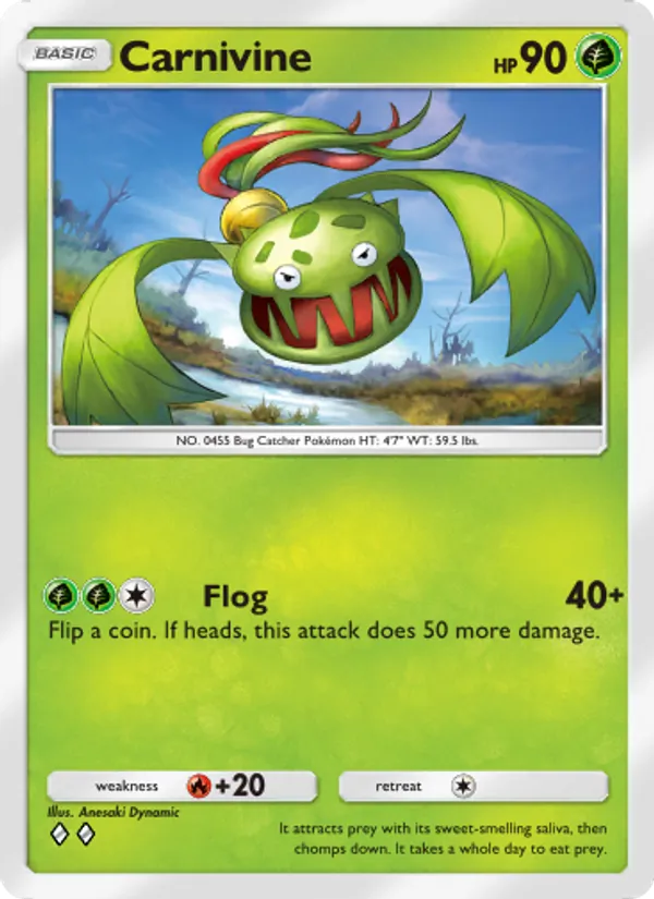 Carnivine - Space-Time Smackdown Pokemon Card