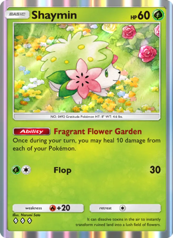 Shaymin - Space-Time Smackdown Pokemon Card