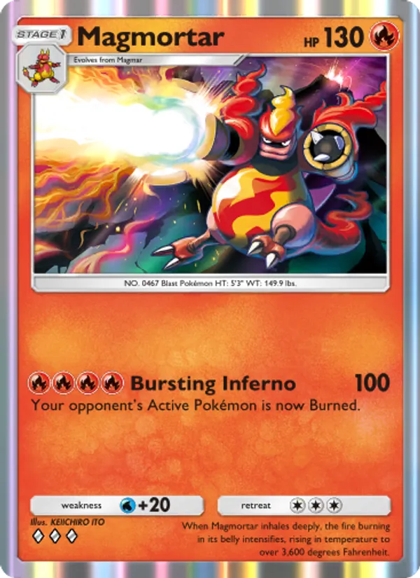 Magmortar - Space-Time Smackdown Pokemon Card