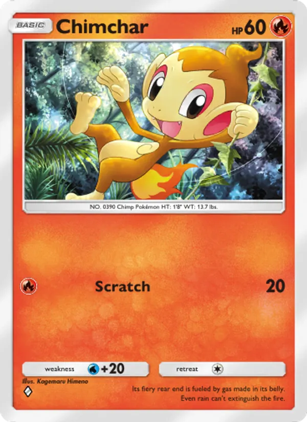 Chimchar - Space-Time Smackdown Pokemon Card
