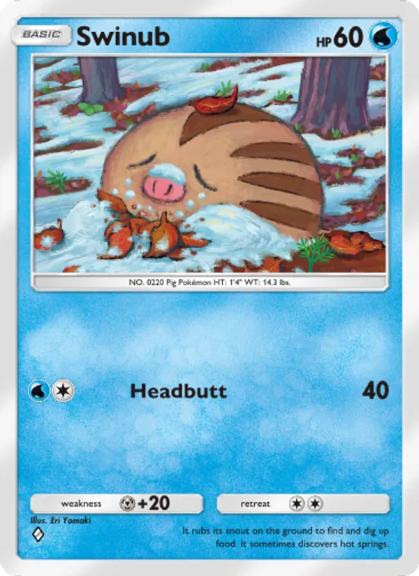 Swinub - Space-Time Smackdown Pokemon Card
