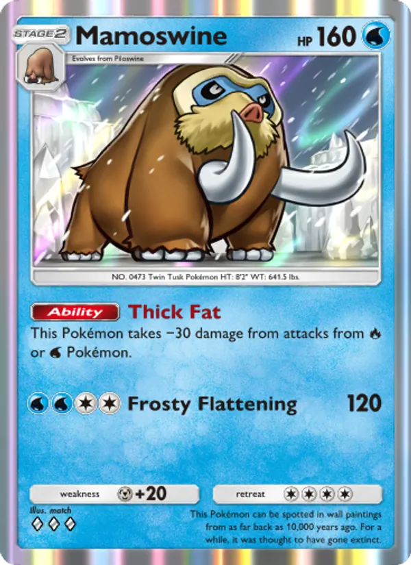Mamoswine - Space-Time Smackdown Pokemon Card