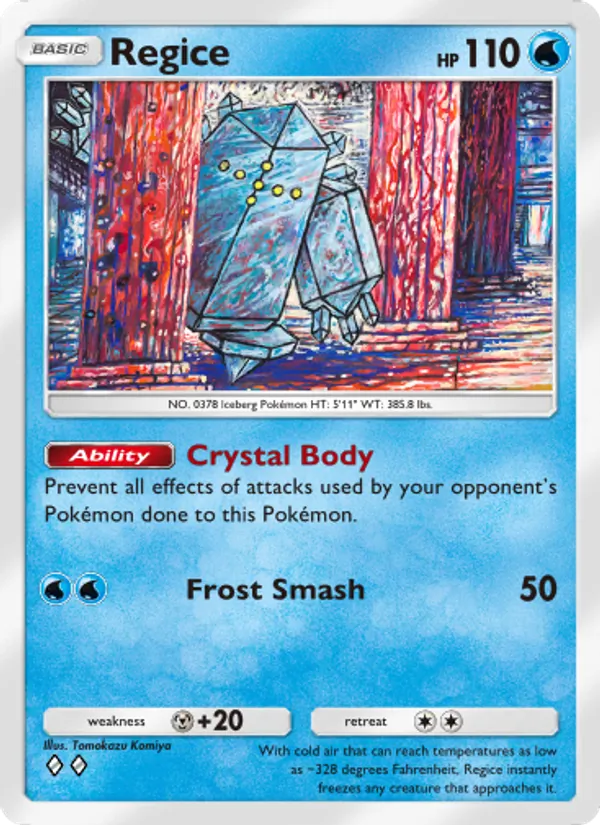Regice - Space-Time Smackdown Pokemon Card