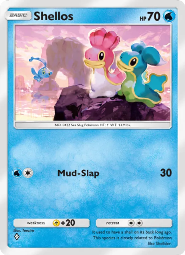Shellos - Space-Time Smackdown Pokemon Card