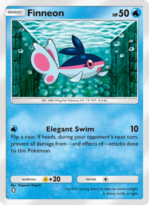 Finneon - Space-Time Smackdown Pokemon Card