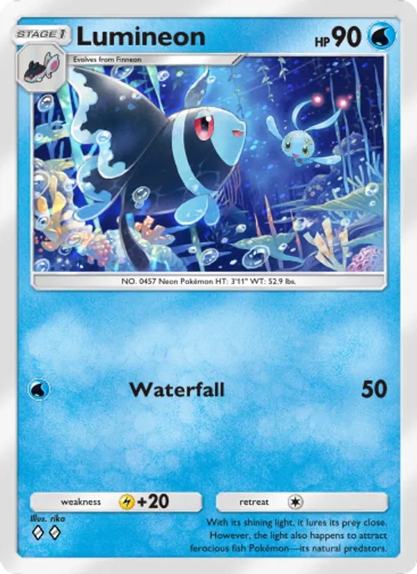 Lumineon - Space-Time Smackdown Pokemon Card