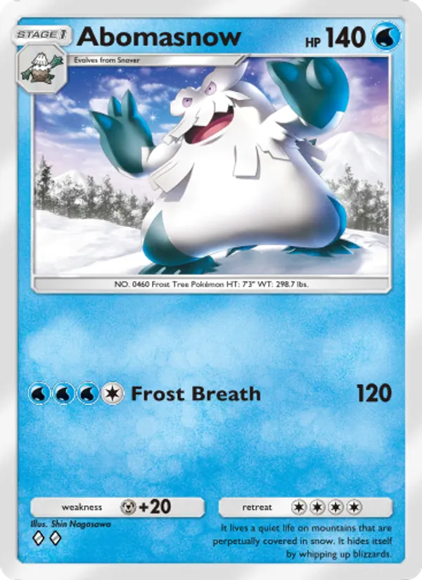 Abomasnow - Space-Time Smackdown Pokemon Card