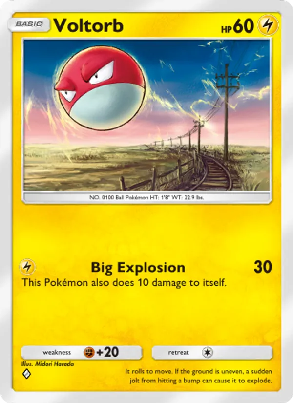 Voltorb - Space-Time Smackdown Pokemon Card