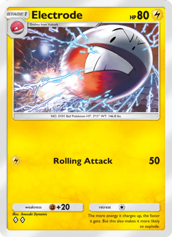 Electrode - Space-Time Smackdown Pokemon Card