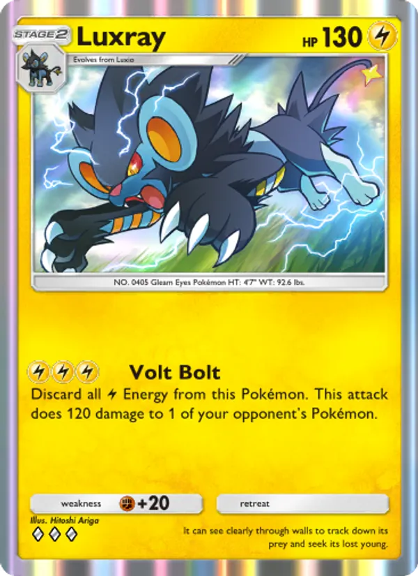 Luxray - Space-Time Smackdown Pokemon Card