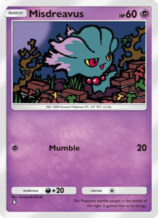 Misdreavus - Space-Time Smackdown Pokemon Card