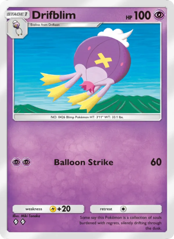 Drifblim - Space-Time Smackdown Pokemon Card