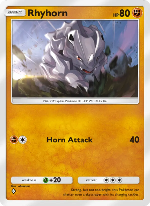 Rhyhorn - Space-Time Smackdown Pokemon Card